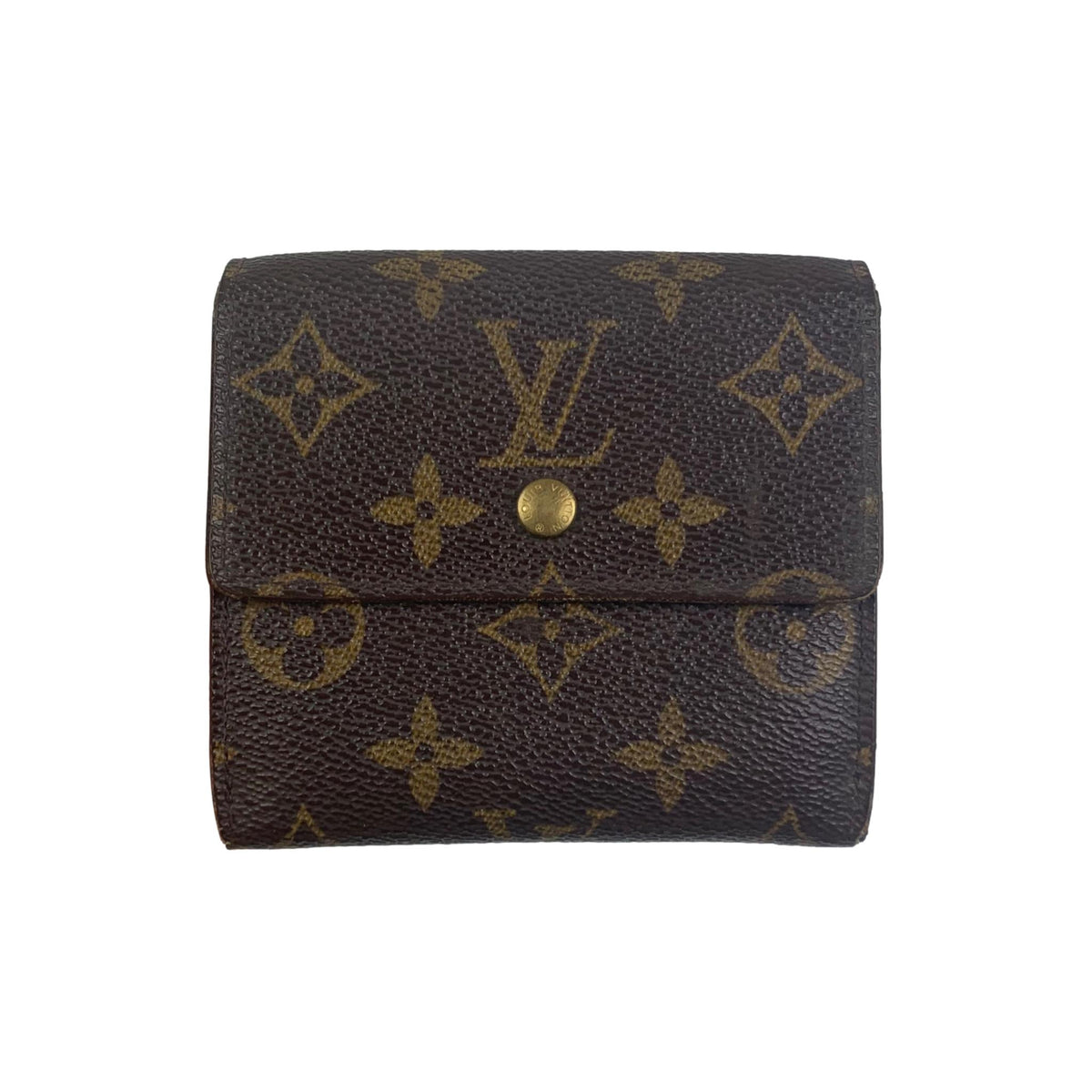 Vintage Louis Vuitton Brown Monogram Wallet — Roots