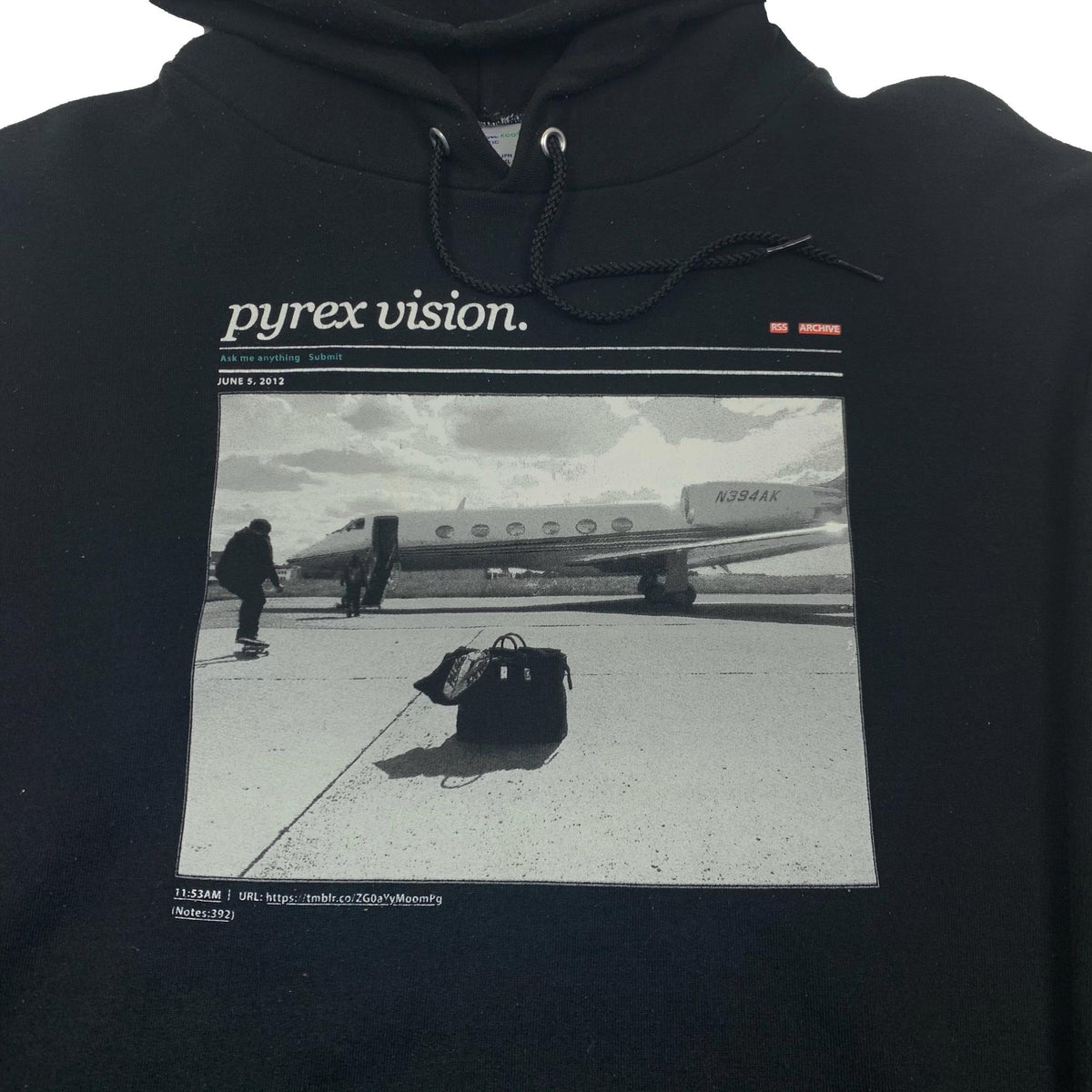 Virgil abloh x mca figures clearance of speech pyrex hoodie black