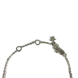 Dior For Peace Silver Rhinestone Bracelet