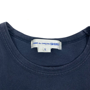 Comme Des Garcons Blank Navy Tee