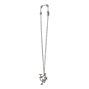 Dior 'I Love Dior' Silver Heart Necklace