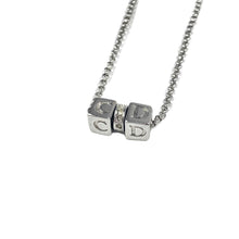 Dior Cube Necklace, Silver