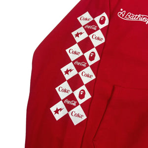 Bape x Coca Cola Red Full Zip Hoodie