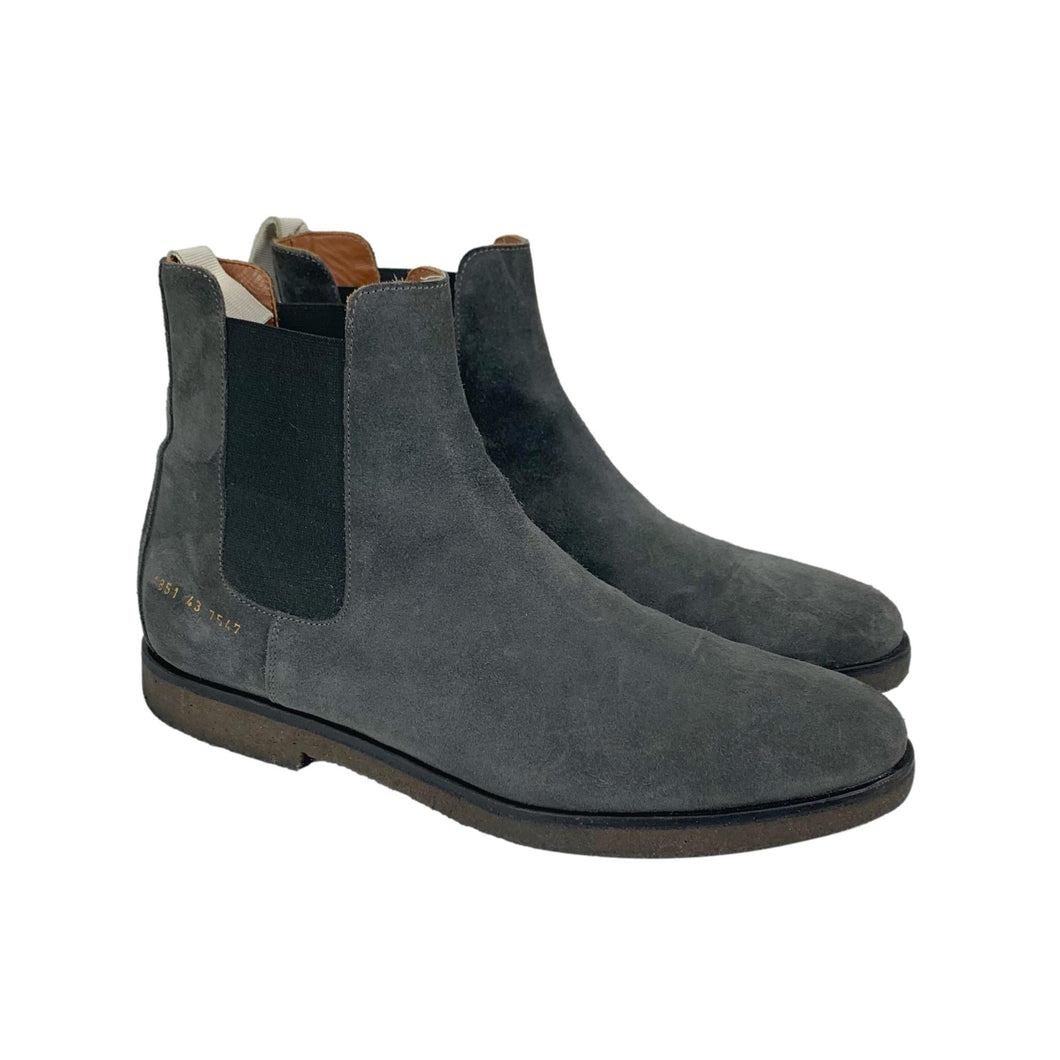 Common Projects Suede Chelsea Boots, Grey