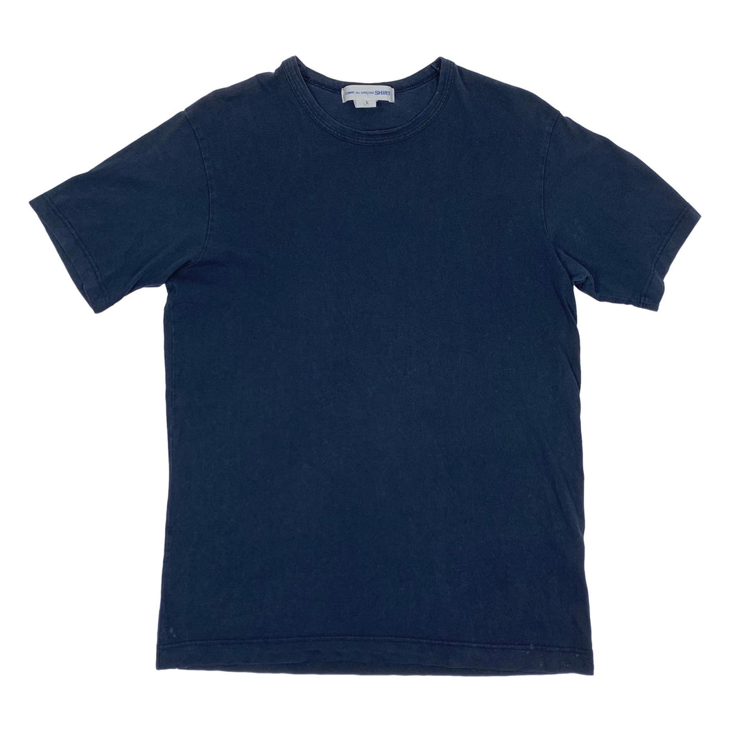 Comme Des Garcons Blank Navy Tee