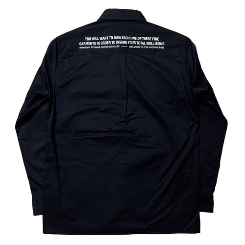SS22 Midnight Studios Blacked Button Up Shirt