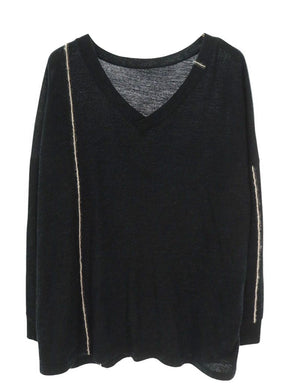 Yohji Yamamoto Oversized Wool V-neck Knit