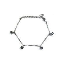 Dior Silver Spellout Charms Bracelet