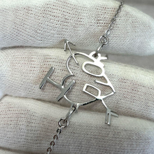 Dior 'I Love Dior' Silver Heart Bracelet