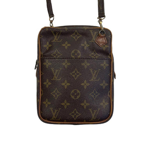 Authentic Louis Vuitton Monogram e Shoulder Cross Bag Old