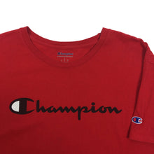 Champion Big Spellout Logo Red Tee
