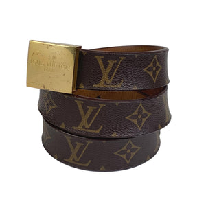 Louis Vuitton Ultra Rare Vintage Monogram Belt First Edition 201lv84