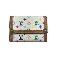 Louis Vuitton Multicolour Monogram Coin/Card Holder Wallet, White