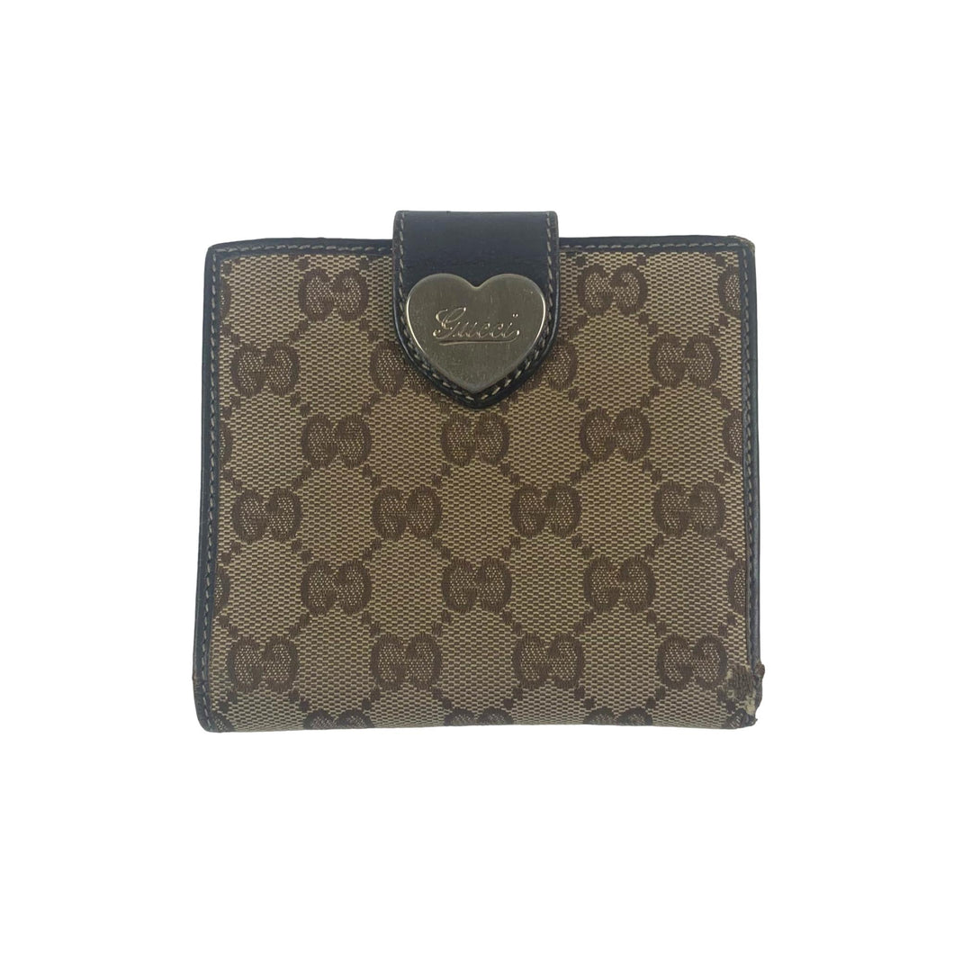 Gucci Monogram Heart Wallet