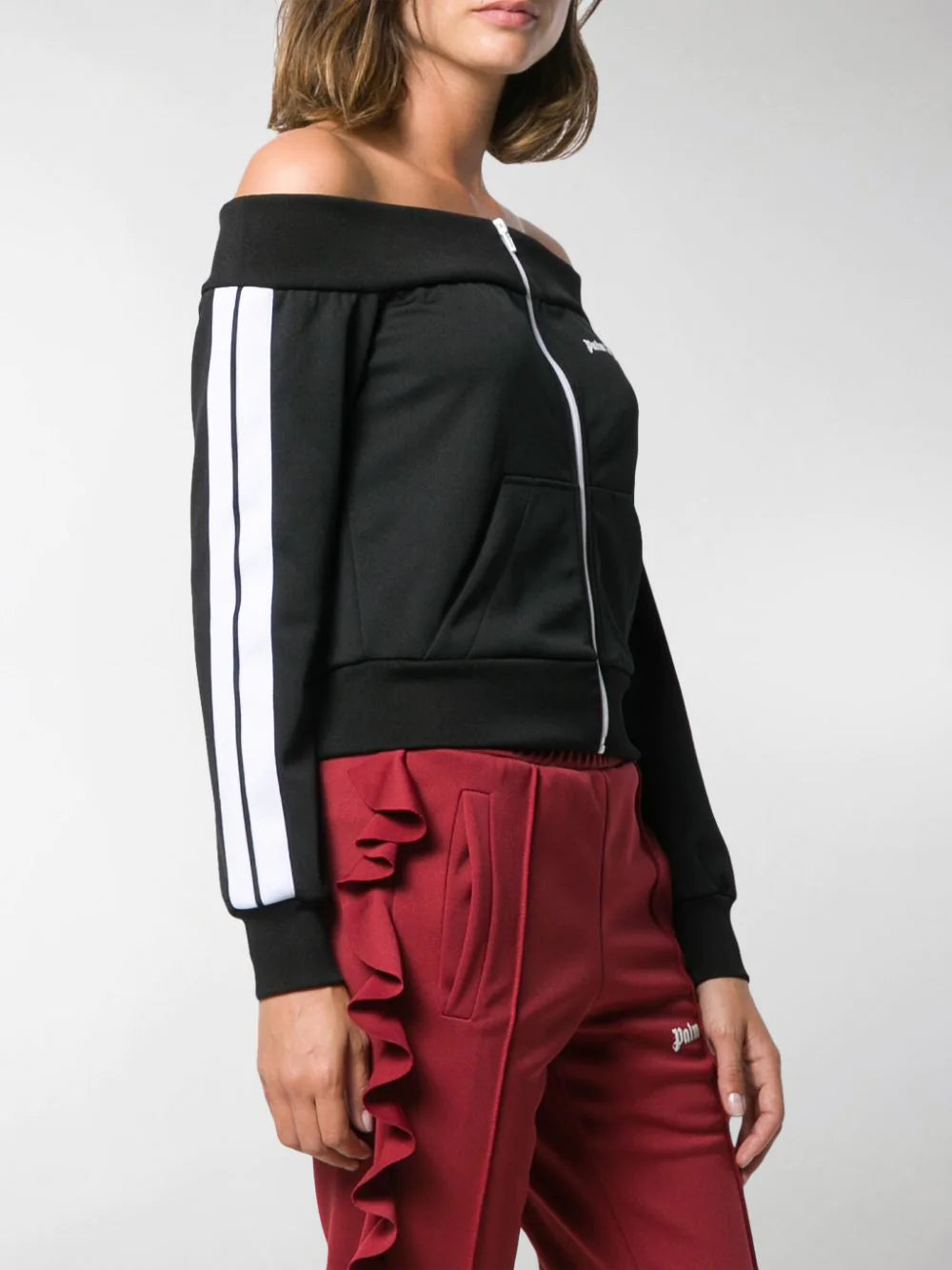 Palm angels off the shoulder jacket hotsell