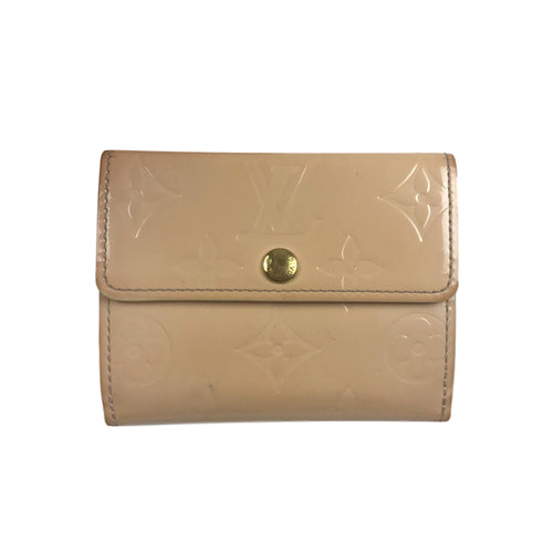 Louis Vuitton Vernis Card Case/Wallet, Cream