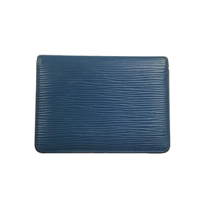 Louis Vuitton EPI Card Holder Wallet, Blue