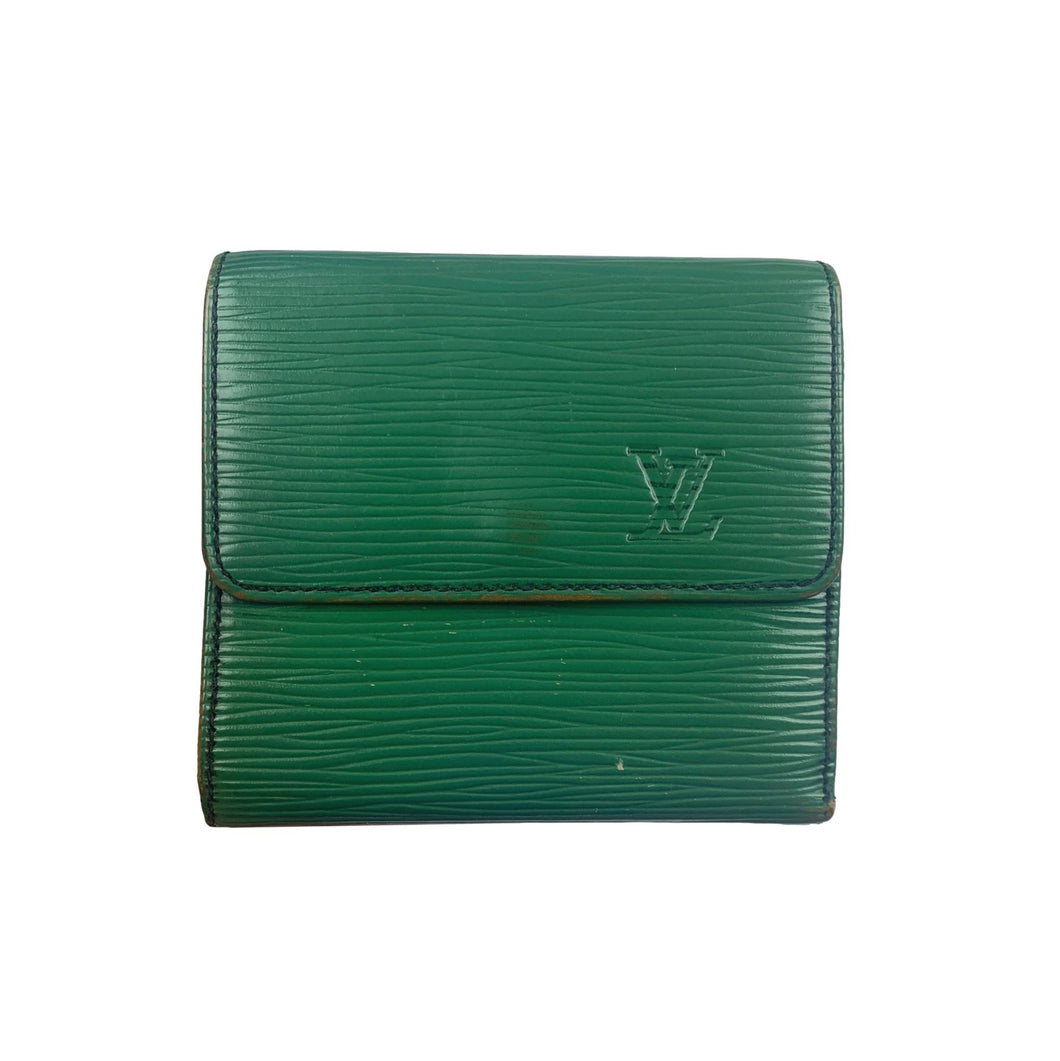 LOUIS VUITTON LV GHW Wallet M63214 Epi Leather Green