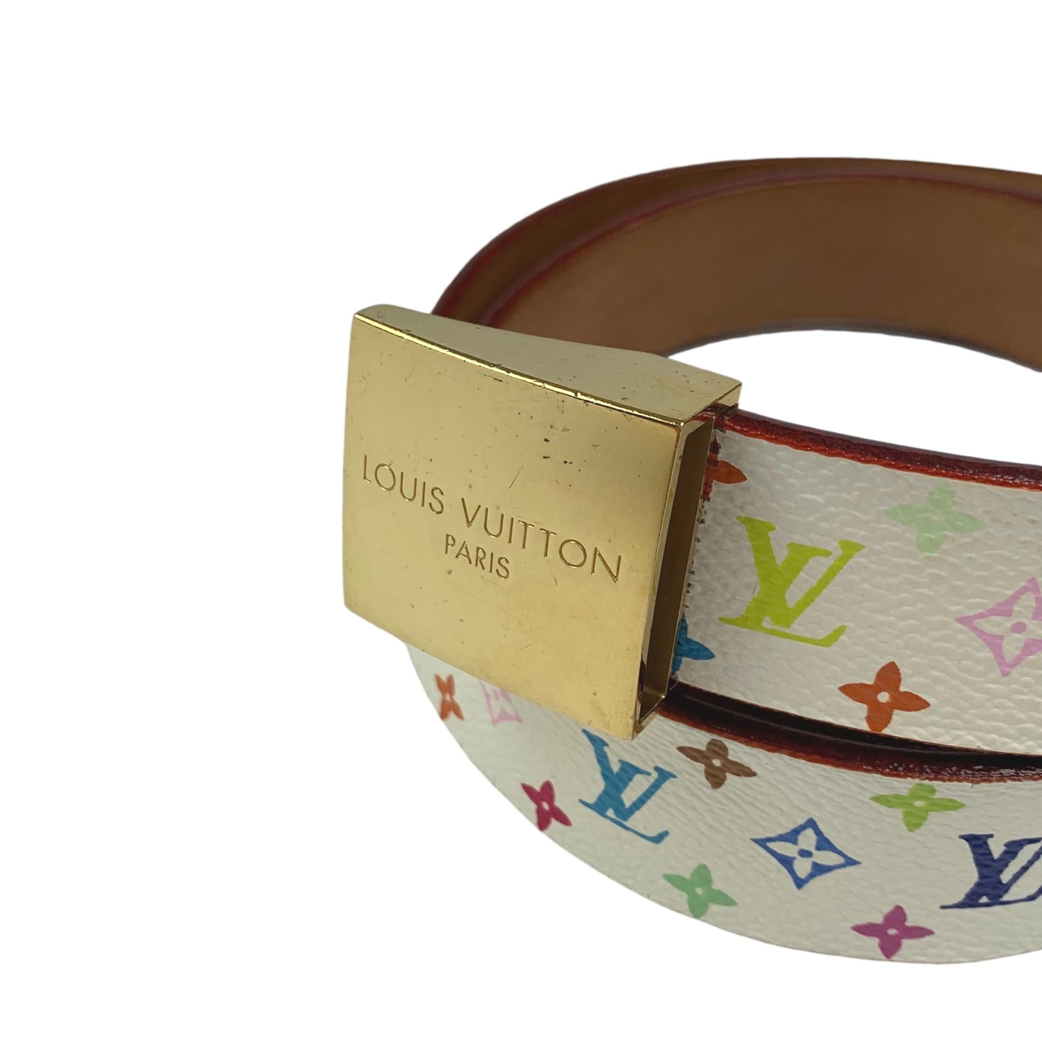 Louis Vuitton Murakami custom belt made from collaboration bag By Designed  By AC