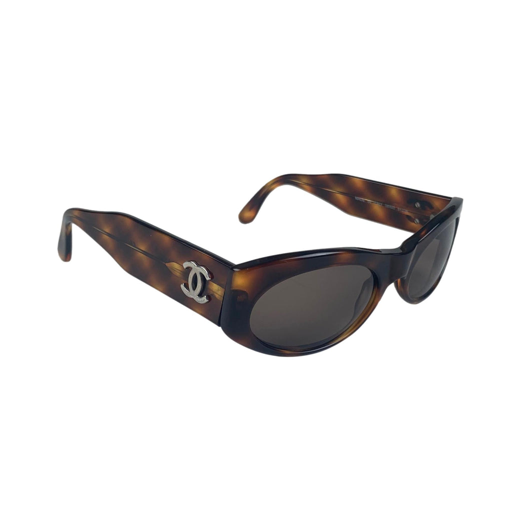 Chanel Vintage Tinted Sunglasses Black GHW  Bag Religion