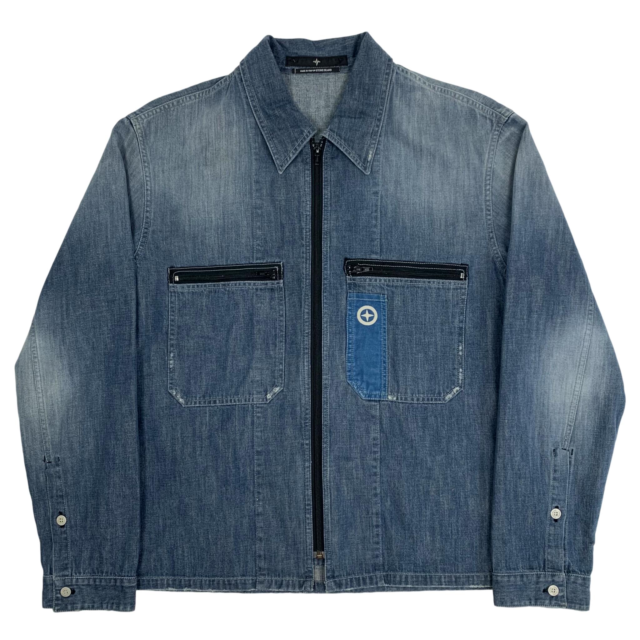 Vintage Stone Island Denim Jacket – purchasegarments Vintage Stone Island Denim Jacket – purchasegarments