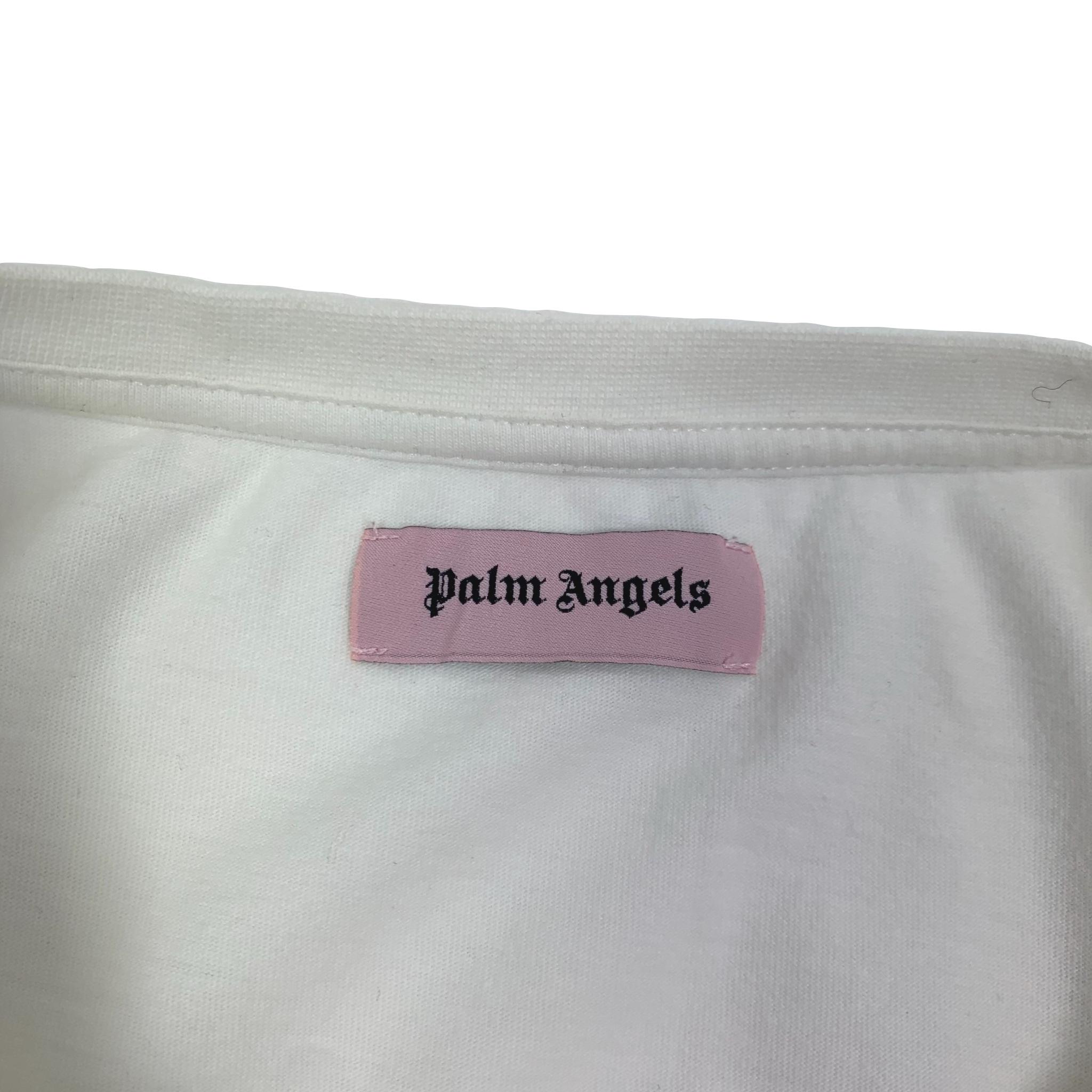 Palm Angels PMAA065F22JER001 GD BOX LOGO T-shirt Yellow