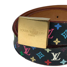 Louis Vuitton x Takashi Murakami Multicolour Monogram Belt, Black