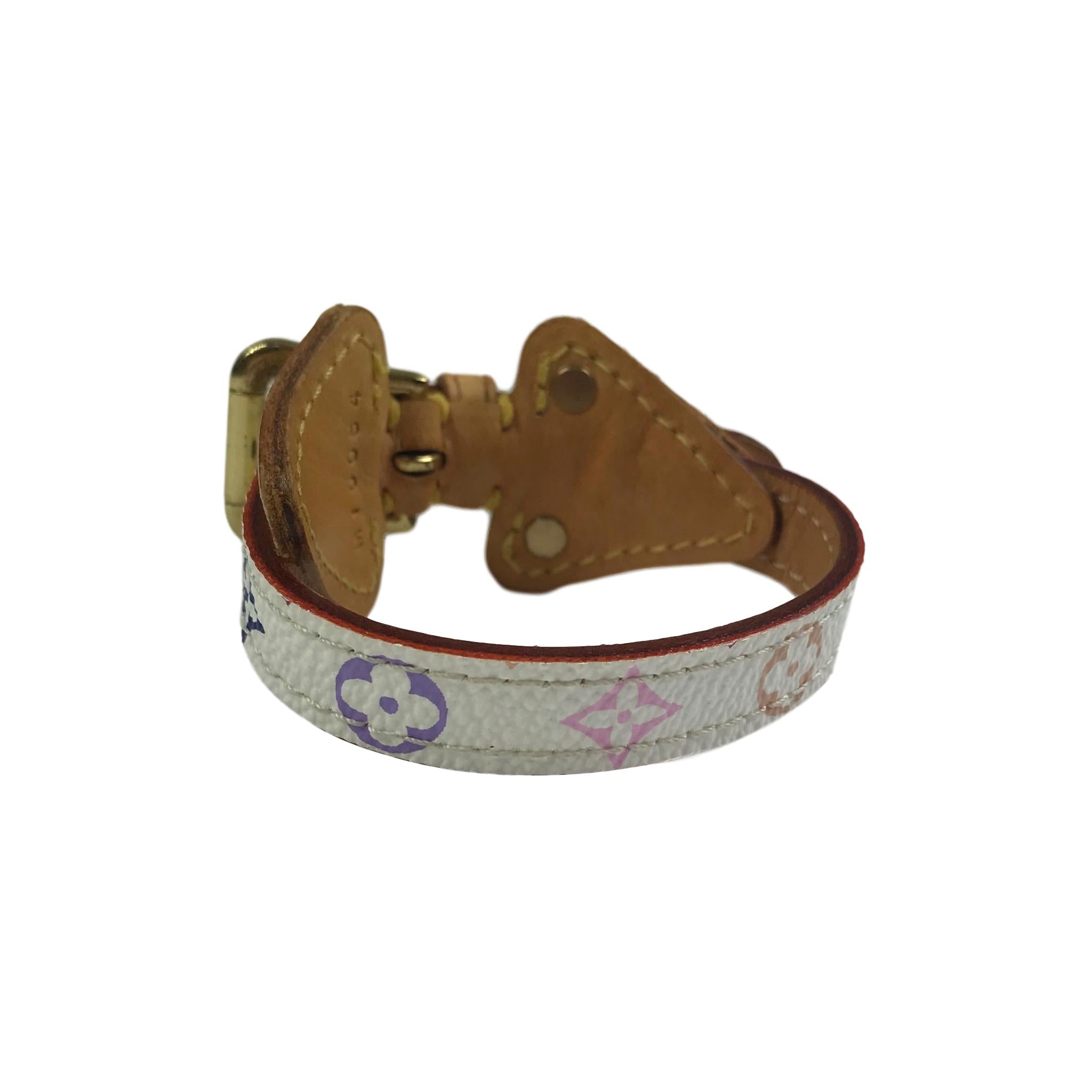 Louis Vuitton Takashi Murakami Monogram ID Bracelet - Gold-Tone Metal Wrap,  Bracelets - LOU85774