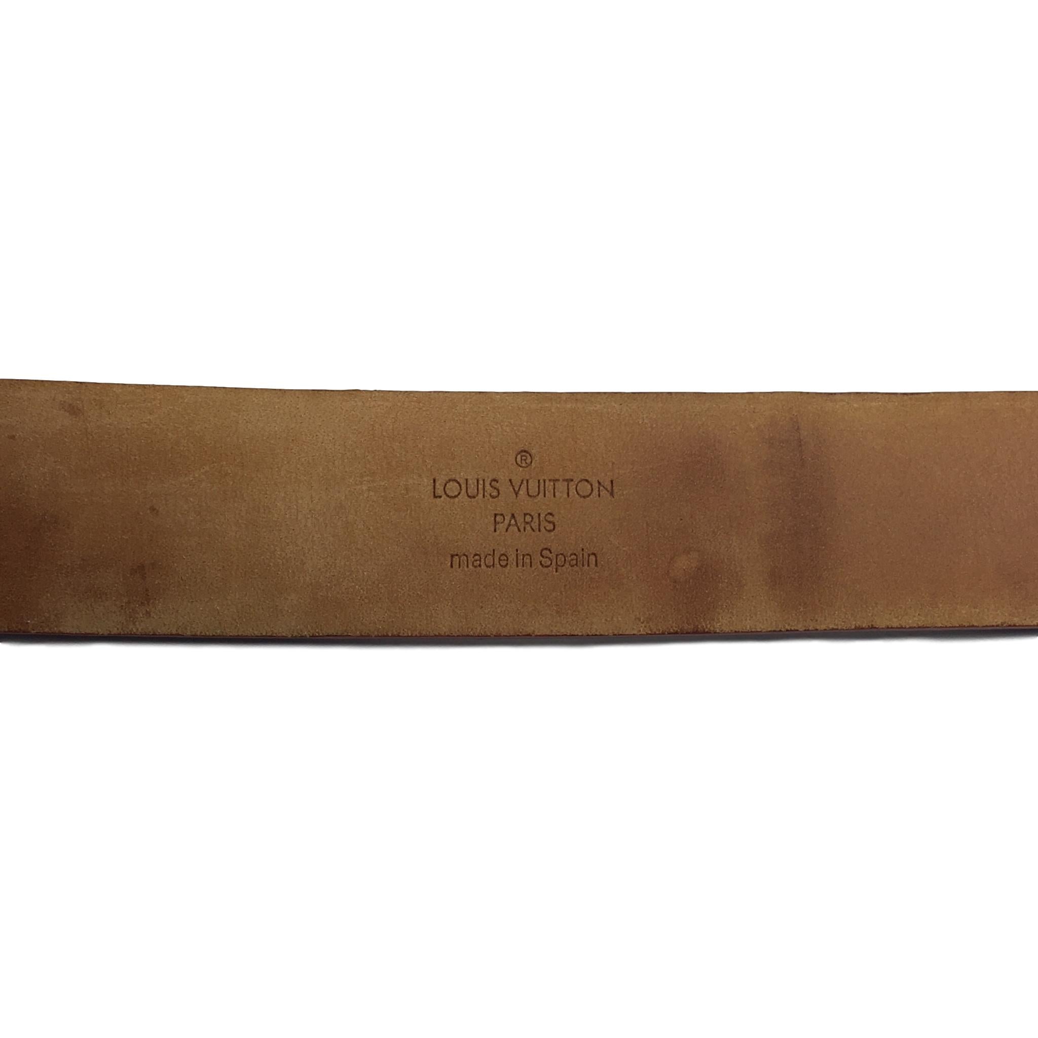 Louis Vuitton x Takashi Murakami 2004 Monogram Canvas Leather Belt CBO –  Max Pawn