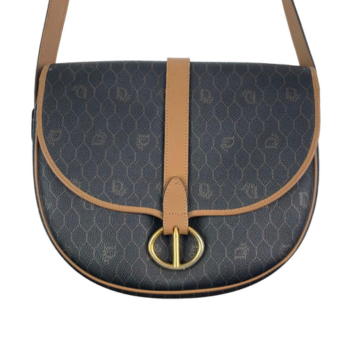 Vintage Dior Honeycomb Monogram Shoulder Bag