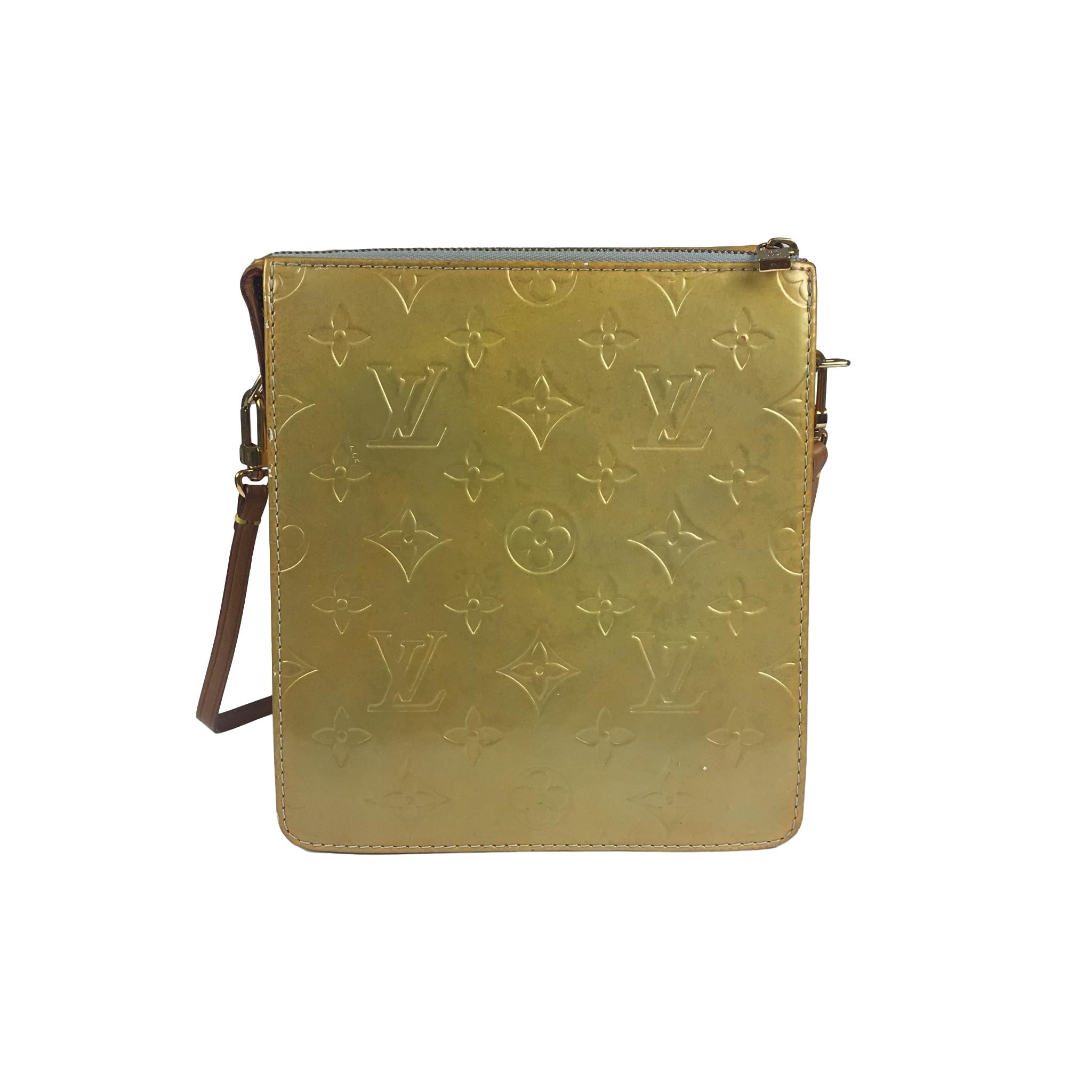 Louis Vuitton Yellow Monogram Vernis Mott