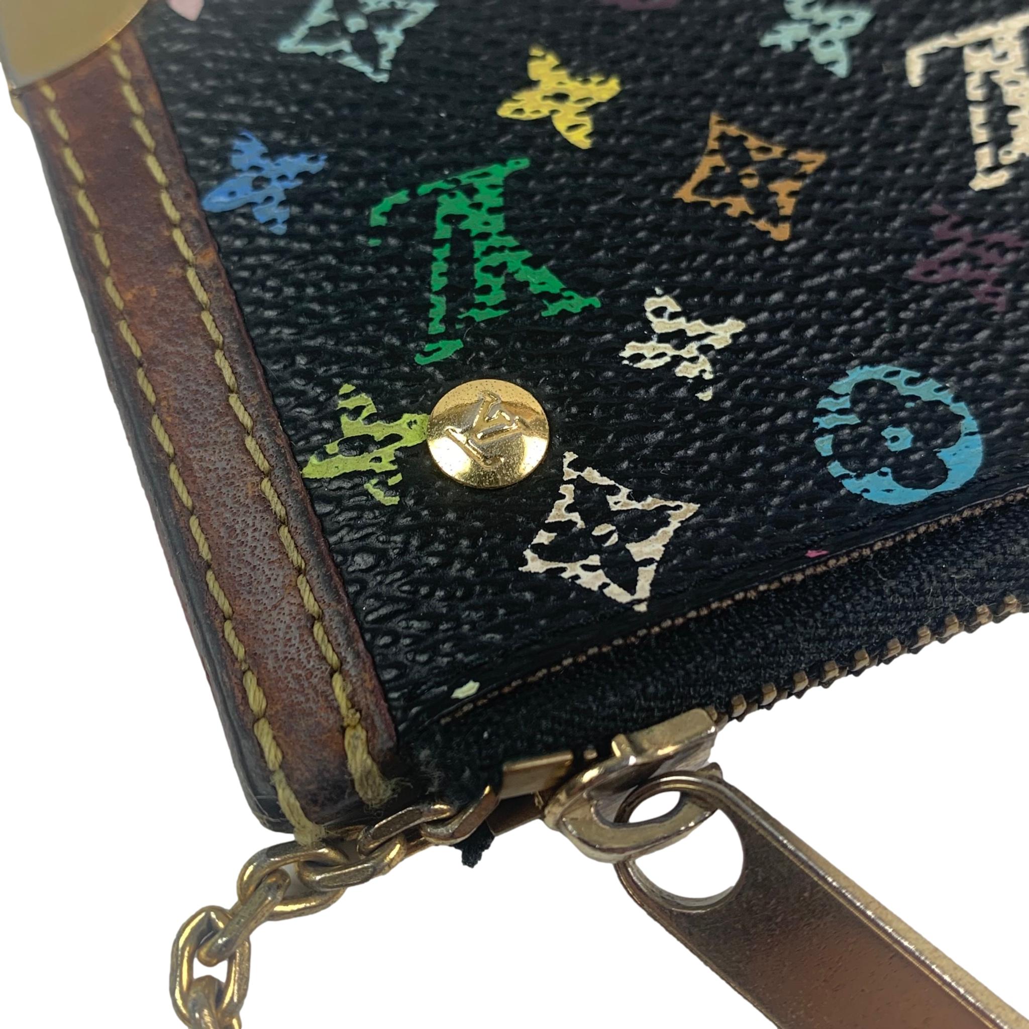 Louis Vuitton x Takashi Murakami Multicolour Monogram Coin Pouch Chain –  purchasegarments