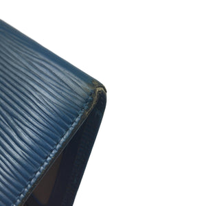 Louis Vuitton EPI Card Holder Wallet, Blue