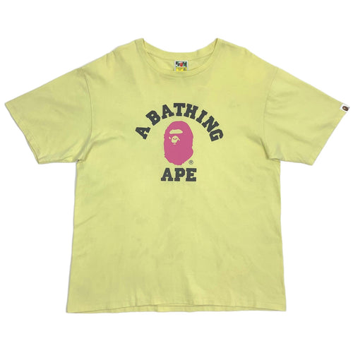 A Bathing Ape College Tee, Yellow