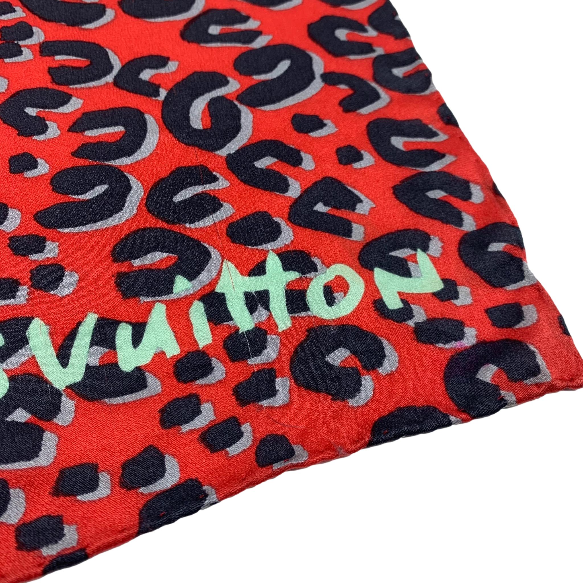 Louis Vuitton Set of Three; Stephen Sprouse Graffiti Scarves and a, Lot  #58264