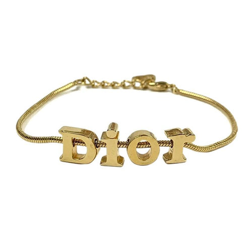 Dior Gold Spellout Bracelet