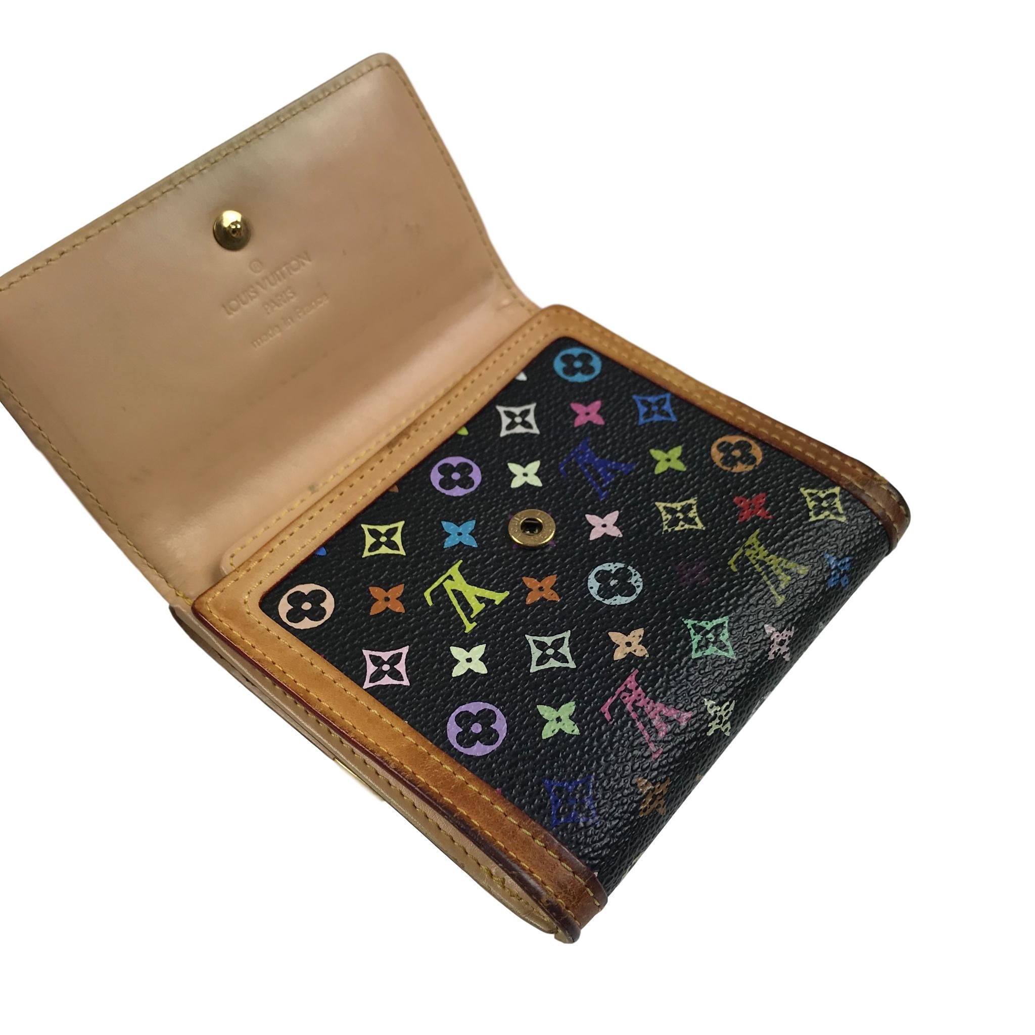 Louis Vuitton Monogram Panda Takashi Murakami Bifold Wallet Brown Leather  ref.528757 - Joli Closet