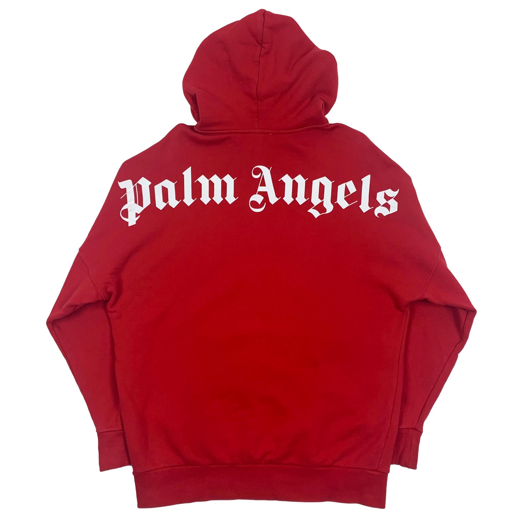 Palm Angels Classic Logo Red Hoodie