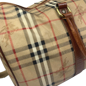 Authentic Burberry Nova Check Leather Travel Bag – Vanilla Vintage
