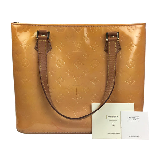 Louis Vuitton Houston Vernis Shoulder/Hand Bag, Orange