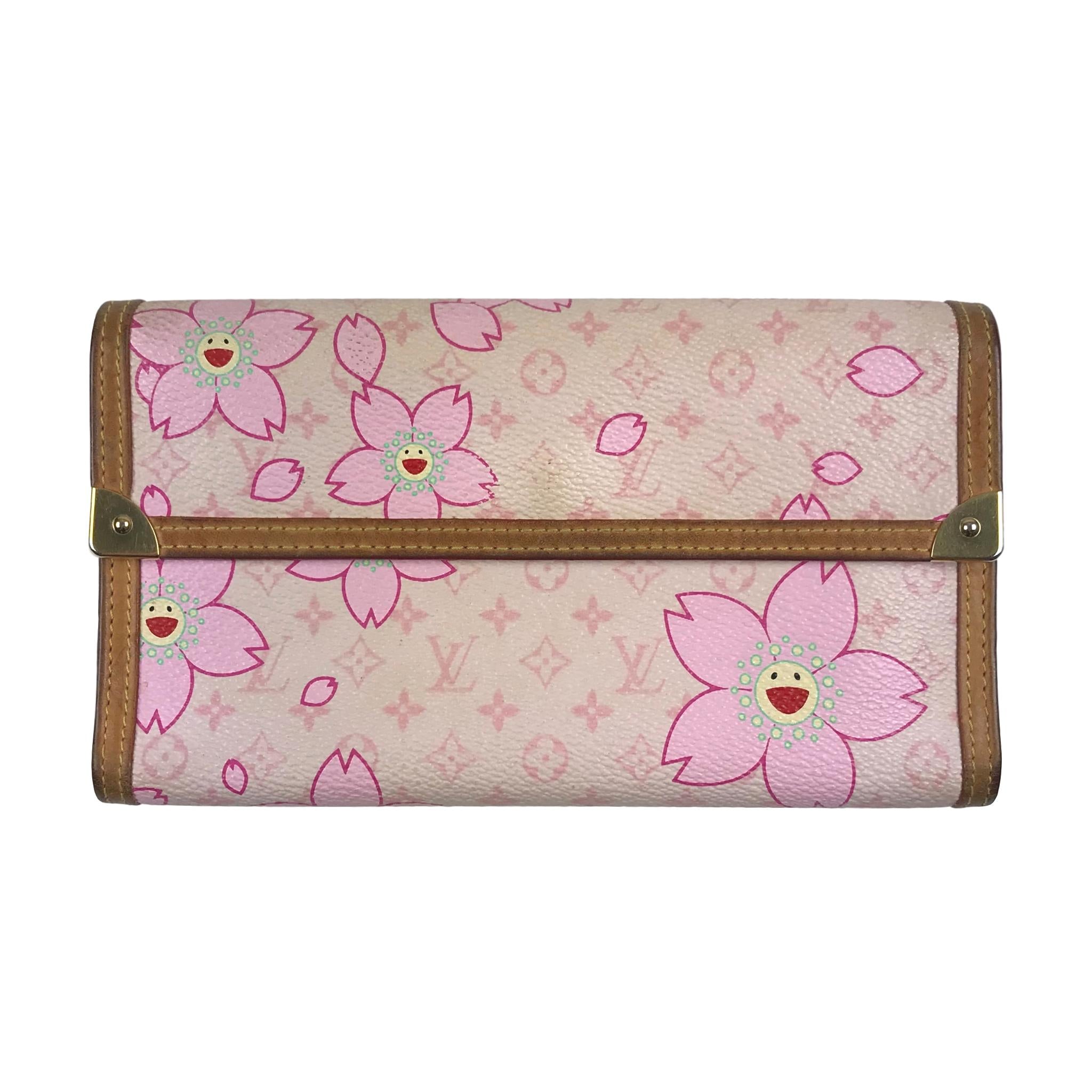 takashi murakami louis vuitton cherry blossom wallet