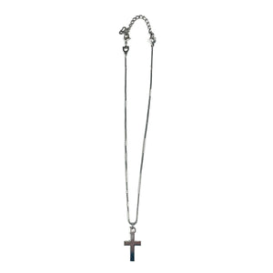 Dior Silver Cross Necklace