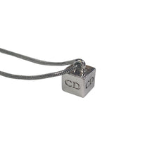 Dior Silver Cube Necklace