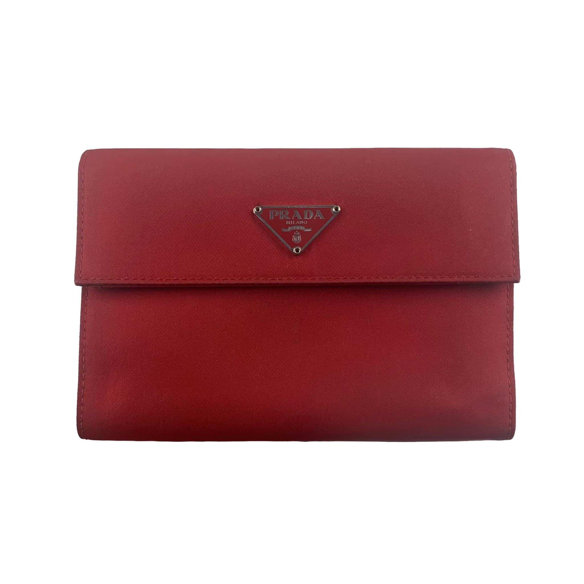 Prada discount nylon wallet