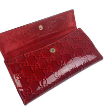 Gucci Red GG Monogram Long Wallet