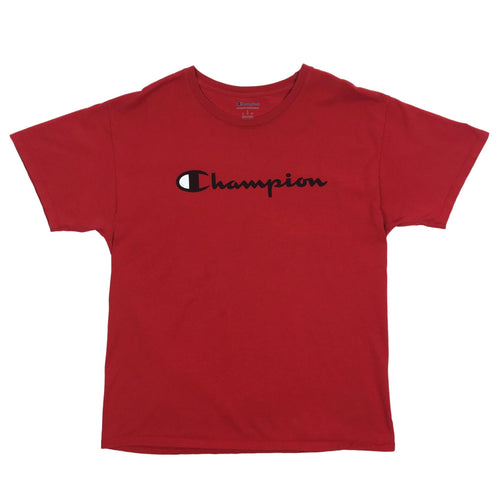 Champion Big Spellout Logo Red Tee