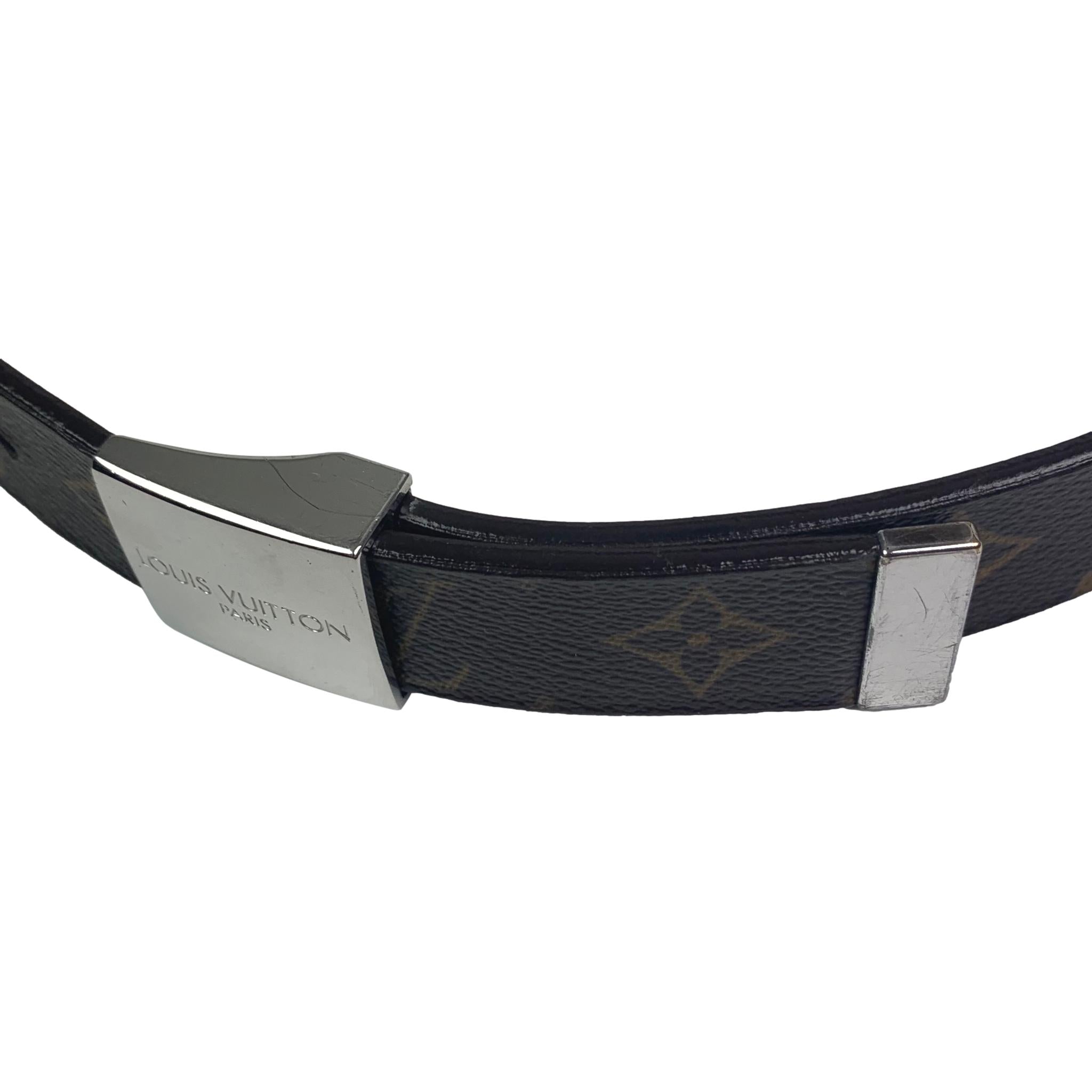 louis vuitton black monogram belt