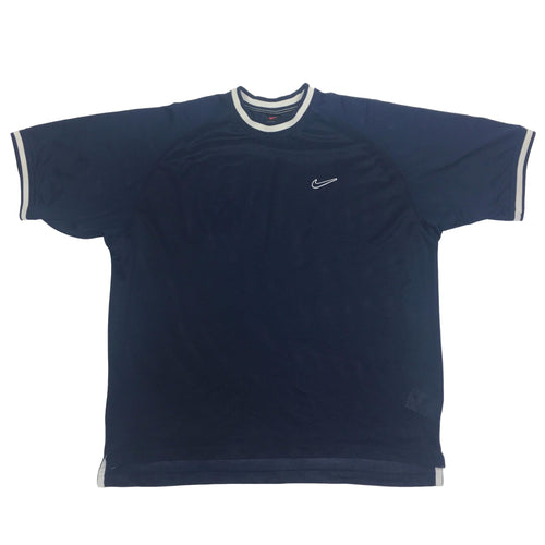 Vintage Nike Ringer Sports Tee, Navy