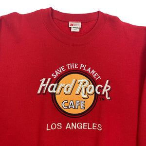 Vintage Hard Rock Cafe Los Angeles Embroidered Crewneck