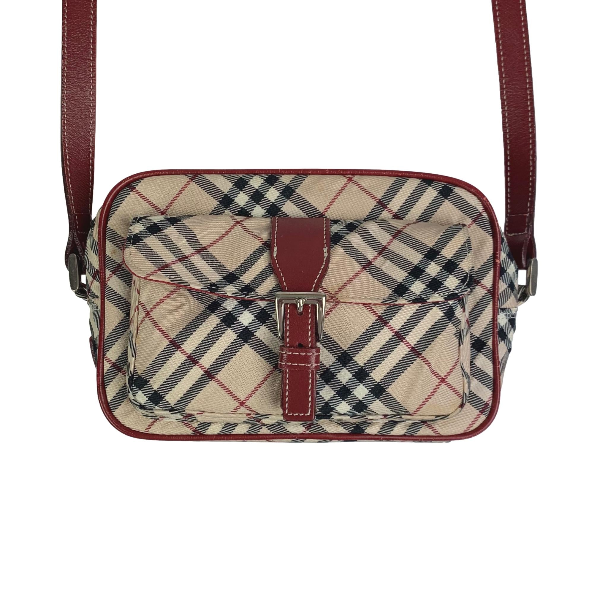 Vintage Burberry Nova Check Crossbody / Shoulders Bag